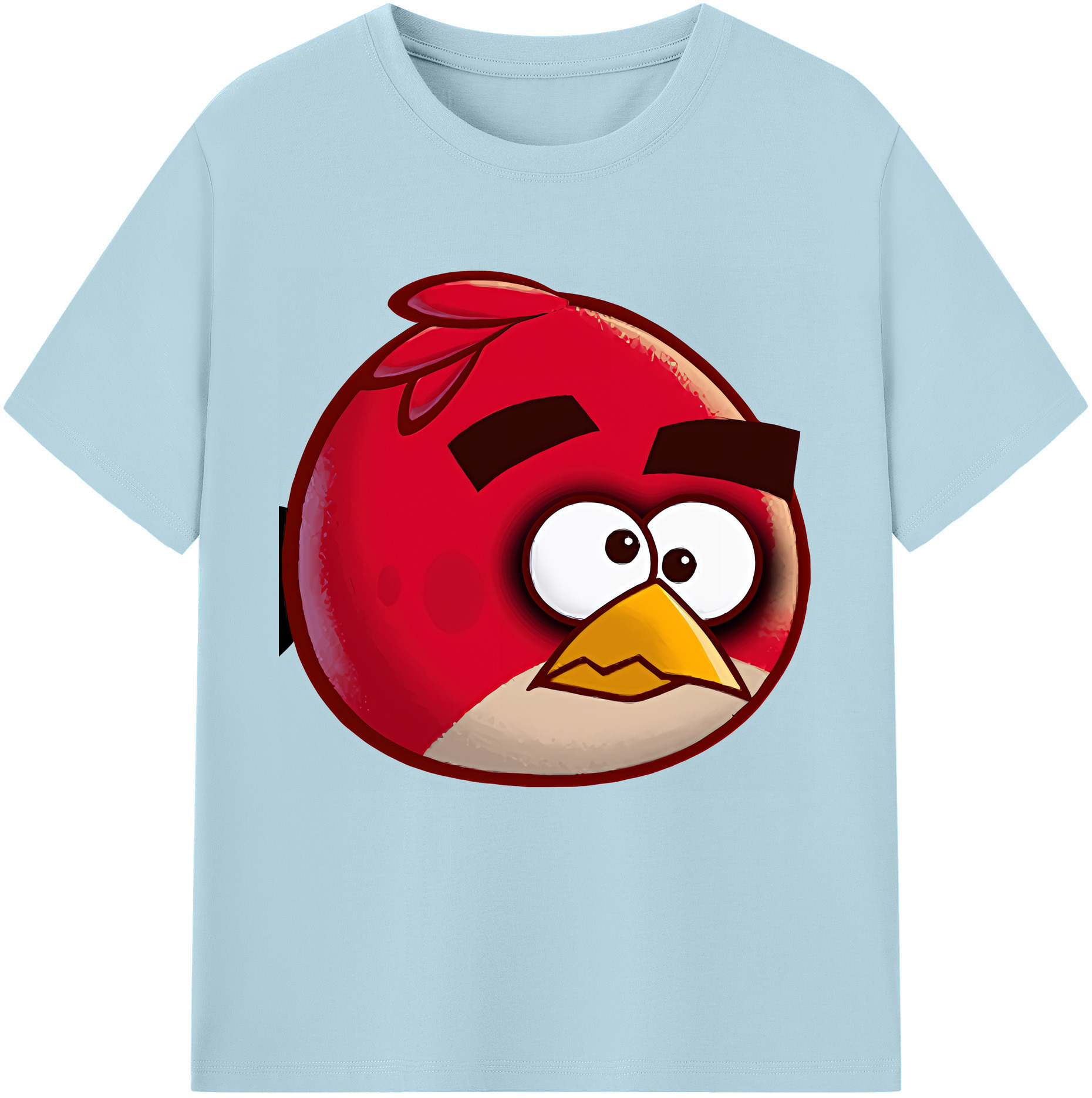 （画像用） Angry Birds アングリーバード 綿100％半袖Tシャツ（フロントプリント）